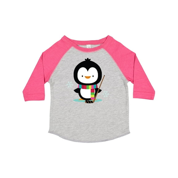 Inktastic Hockey Christmas Penguin Boys or Girls Toddler T-Shirt