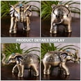 thumbnail image 4 of Cenicero de elefante de metal, resistente al viento, con tapa, antiguo, decorativo, 4 of 7