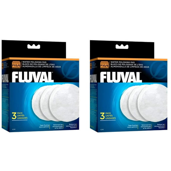 Almohadilla pulidora de agua Fluval FX5 para filtros de bote (paquete de 6)