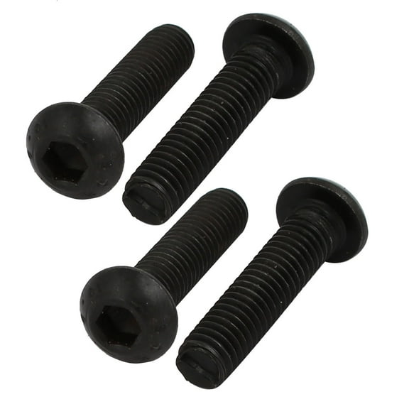 Unique Bargains 4pcs M6x25mm 10.9 Grade Left Hand Thread Bolt Lock Screw for Drill Chuck