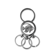 thumbnail image 1 of Porte-clés en Acier Inoxydable Motif Poisson Dessin en Ligne, 1 of 3