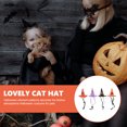 thumbnail image 3 of 4Pcs Decorative Pet Hats Halloween Themed Cat Hats Multi-function Witch Hats Cat Accessory, 3 of 8