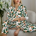 thumbnail image 6 of Lsque Cactuses Pattern Long Sleeve Pajama Set for Women - Soft 2-Piece Sleepwear and Loungewear Set with Pockets, Comfy Nightwear-Small, 6 of 7