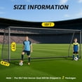 thumbnail image 3 of Slsy 24x8FT/21x7FT/18x7FT/12x6FT Professional Soccer Goals, 66mm Aluminum Heavy-Duty Soccer Goal, Galvanized Steel Training Soccer Goal for Youth, Adults & Soccer Clubs, 3 of 8