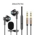 thumbnail image 4 of Microphone à Clipser en Nouvelle Conception Améliorée de Métal avec Connecteur pour K Song, Gaming et Diffusion en Direct, 4 of 8