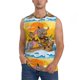 thumbnail image 1 of Fotbe Animals on Noah's Ark1 Men's Camiseta sin Mangas Estampada para Hombres, Playera Casual para Gimnasio, Entrenamiento, Playa-Small, 1 of 7