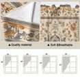 thumbnail image 5 of Swag Valance Curtains for Windows, Boho Orange Light Filtering Kitchen Curtains with Rod Pocket, Southwestern Ethnic Geometric Vintage Window Treatment Valances for Living Room, 36x45 - 2 PCS, 5 of 9