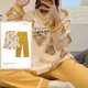 thumbnail image 1 of Conjuntos de Pijamas anudados para Mujer, ropa de dormir de dinosaurio de dibujos animados para adolescentes, ropa de casa para niñas, moda de primavera y otoño, 1 of 4