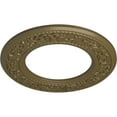 thumbnail image 3 of Ekena Millwork 13 3/8"OD x 7 1/2"ID x 3/4"P Blackthorn Ceiling Medallion (Fits Canopies up to 7 1/2"), Hand-Painted Mississippi Mud, 3 of 6