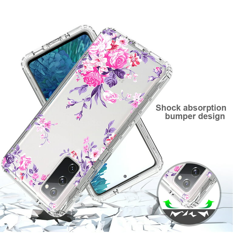 Back Cover For Samsung Galaxy S20 FE Lite Fan Edition 5G Bag Protective  Phone Case Bumper Fundas For Samsung s20fe Flowers Coque