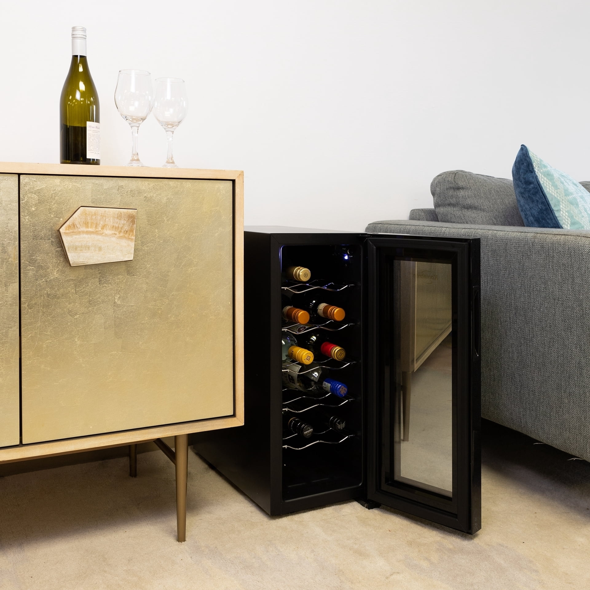 Koolatron 12 Bottle Wine Cooler Freestanding Wine Refrigerator