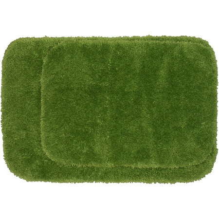 Canopy Tow Piece Tufted Bath Rug Set, Green