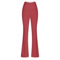 thumbnail image 5 of ZOIGHDA Womens Flare Yoga Pants High Waisted Bootcut Leggings Belly Control Soft Leggings for Workout Gym Casual(Red,X-Large), 5 of 5