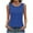 A17 Blue, variant on Women's Sleeveless Tank Tops Crew Neck Pleated Front Blouses Summer Casual Loose Fit Camisole Shirts Basic Shell Vest Flowy Tunic Top for Leggings
