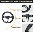 thumbnail image 5 of Golf Cart Steering Wheel 12.5" (320mm), Universal Steering Wheel for Club Car DS/Precedent, EZGO RXV/TXT & Yamaha, Ergonomic Design, Matte Black, 5 of 9