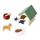 thumbnail image 5 of Casa de muñecas de madera con accesorios para mascotas, juego de figuras para perros y gatos, modelo de casa para mascotas portátil, juguete de juego, 5 of 9