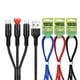 thumbnail image 5 of Cable de Carga Multiusb 10 Pies, 3 A, conector rápida 3 en 1 con adaptador dual tel/tipo C/micro USB, compatible con tabletas, tel 12, 11 Pro, 8, 7, 6, Samsung Galaxy (10 pies), Negro, 5 of 6