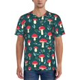 thumbnail image 4 of Haiem Hip Hop Hipster Baseball Jersey Button Down Shirts Sports Uniforms Men Women Jersey(Amanita Mushroom,Medium), 4 of 9