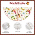 thumbnail image 3 of Balery Chickens A Printed Christmas Tree Skirt , Merry Christmas Party Christmas Tree Decoration,Adjustable Tree Skirt-30", 3 of 6