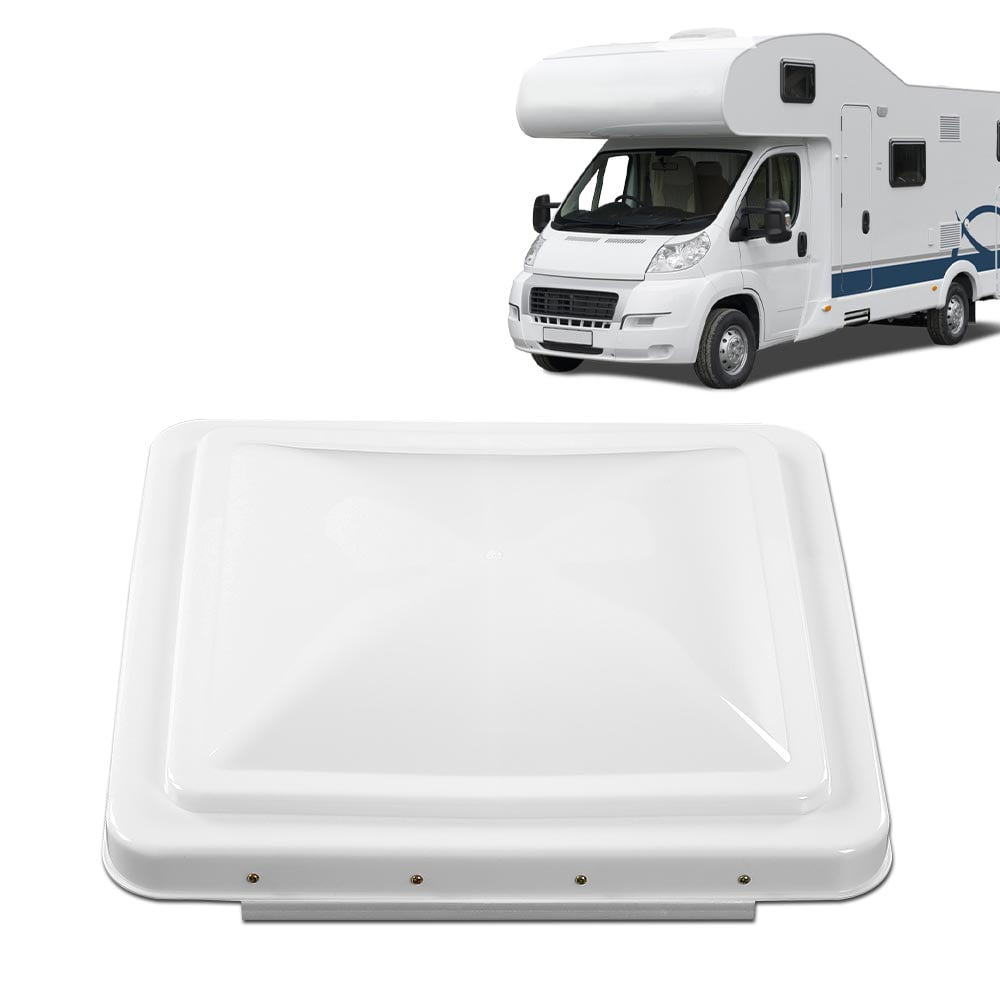 PIT66 14"x14" White Roof Vent Cover Camper RV Trailer Ventline Fit For Ventline Elixir