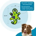 thumbnail image 4 of Outward Hound Durablez Stuffing-Free Squeaky Interactive Dog Toy, Tough Plush, Gecko, Green, Medium, 4 of 6