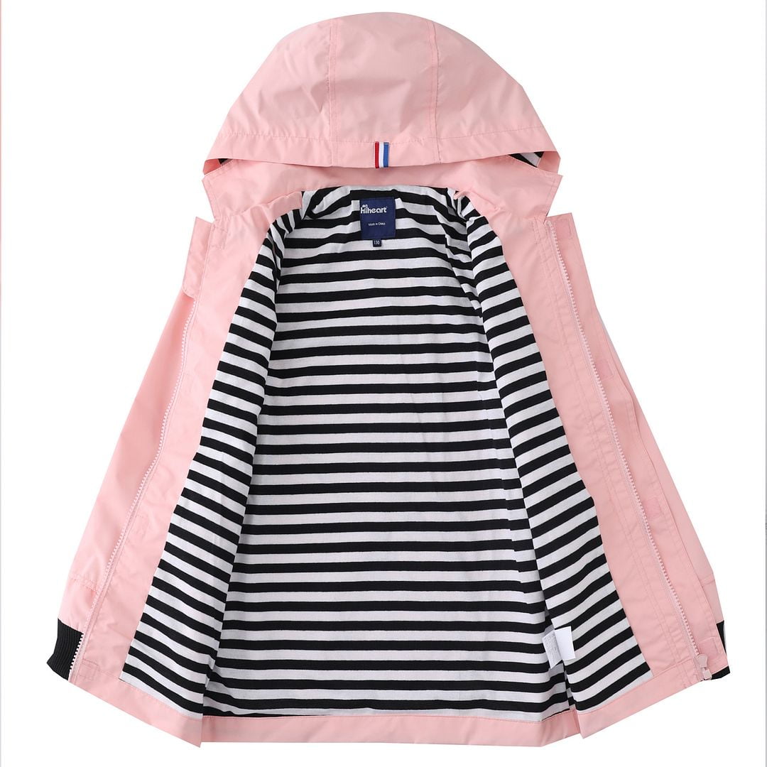 Hiheart Boys Girls Waterproof Hooded Jackets Cotton Lined Rain Jackets Hiheart Boys Girls Waterproof Hooded Jackets Cotton Lined Rain Jackets