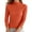 Orange, variant on EDFBUYKRS Female Sweaters 2026 Women Oversized Turtle Cowl Neck Sweater Knit Long Batwing Sleeve Tunic Pullover Solid Color Winter Top Fall Sweater M