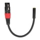 thumbnail image 1 of Cable conversor de micrófono profesional de 3,5 mm a XLR hembra de 0,2 m con miniconector para cámara y ordenador, 1 of 8