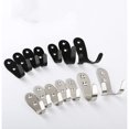 thumbnail image 3 of 10pcs Black Single Hooks Wall Hooks Coat Hook, 3 of 5