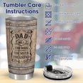 thumbnail image 4 of Wooden Dad Tumbler, Dad Tumbler with Lid 20 Oz Stainless Steel, Best Dad Ever Travel Mug, The Myth The Legend Coffee Cup, Gifts for Dad, Father Days Gift, 4 of 6
