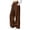 Brown, variant on Sweatpants for Women Empire Waist Wide Leg Loose Fit Solid Color Trousers With Pocket Basic Bottoms Black L