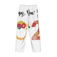 thumbnail image 3 of Lsque 2025 New Year'S Print Men's Pajama Pants, Lounge Pant - Comfortable Home Wear,Elastic Waistband, Stylish Design-Large, 3 of 9