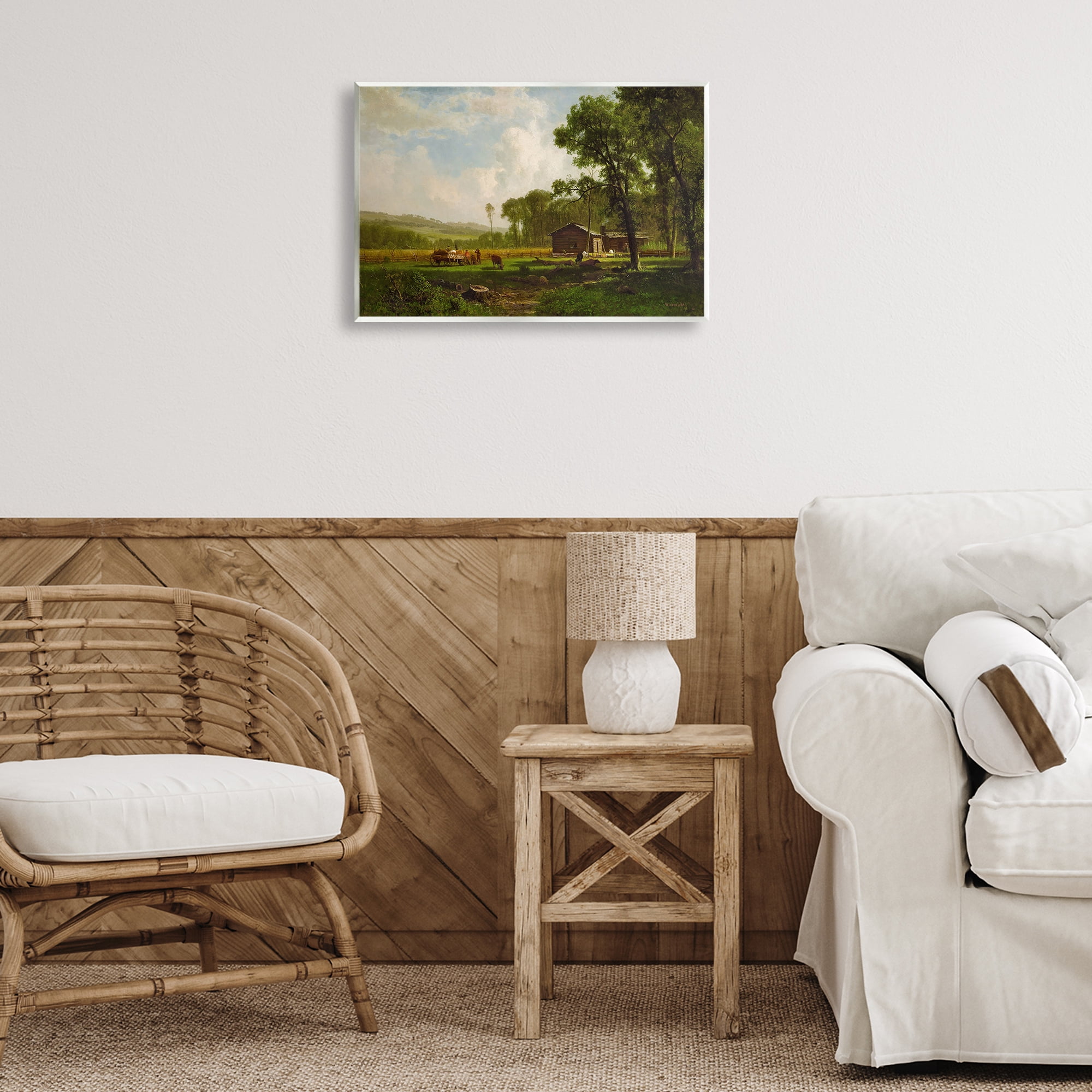 Stupell Industries Early Settlers Classical Landscape & Nature Painting Unframed Art Print Wall Art, 19 x 13