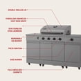 thumbnail image 3 of TYTUS Fresno 4-Burner Gunmetal Gray Gas Grill with Side Burner, Piezo Ignition, Ice Bucket, 3 of 22
