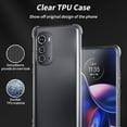 thumbnail image 6 of for Motorola Edge 2022 Case (Not for Edge+) Crystal Clear Cover with Reinforced Corner Bumper Slim Fit Shockproof Flexible TPU Phone Case for Moto Edge (2022) Transparent, 6 of 14