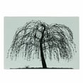 thumbnail image 1 of Black and White Cutting Board, Monochrome Barren Tree Design Leafless Branches Autumn Themed Nature Image, Decorative Tempered Glass Cutting and Serving Board, Small Size, Black White, by Ambesonne, 1 of 1