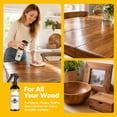 thumbnail image 2 of Beeswax Wood Polish Spray Wood Furniture Cleaner & Shine Restorer with Natural Beeswax for Hardwood Floors, Cabinets & Tables.(3Pcs), 2 of 6