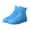 Blue, variant on Shoe Covers Non Slip Waterproof Round Toe Unisex Silicone Portable Ankle Overshoes for Outdoor Walking Cycling