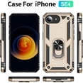 thumbnail image 4 of Phone fashion Compatible with iPhone 16E Case, Military Grade Drop Protection Cover 360 Shockproof Heavy Duty Hard Bumper Rugged Mobile Phone Cases with Kickstand Compatible with iPhone 16E 2025 Gold, 4 of 7