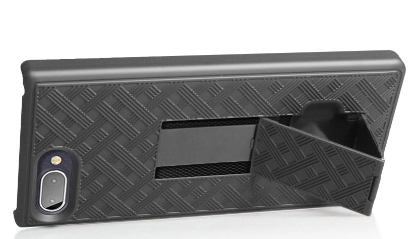 Case for BlackBerry Key2 LE, Nakedcellphone [Black Tread