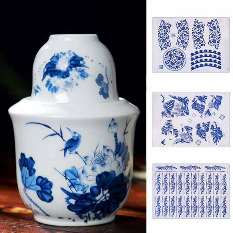 47*35cm Pottery Ceramics Clay Transfer Paper Glaze Underglaze Flower Decal  Paper