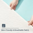 thumbnail image 5 of Elegant White Full Mattress in a Box, 3"thick gel infused memory foam Bamboo Fiber Mattress, 5 of 9