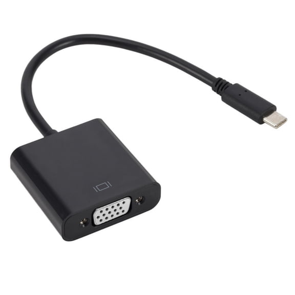 USB3.1 Type C to VGA Converter Cable Connection Adapter for Laptop Desktop to VGA Display Monitors or Projector