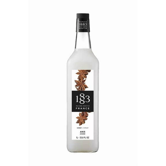 1883 Maison Routin Syrup Anise 1 Liter Glass Bottle