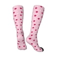 thumbnail image 4 of Fotbe Strawberry And Heart print Women's Men's Novelty Crew Socks Cotton Socks Knee High Socks for Walking,Running,Nurses,Pregnancy, 4 of 9