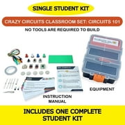 Brown Dog Gadgets Crazy Circuits 101 Classroom Set – Single Pack, 27-Piece Electronics Learning Kit