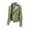 Green, variant on Women's Modern Leather Jacket with Notch Collar and Asymmetric Zipper Design for Stylish Outerwear