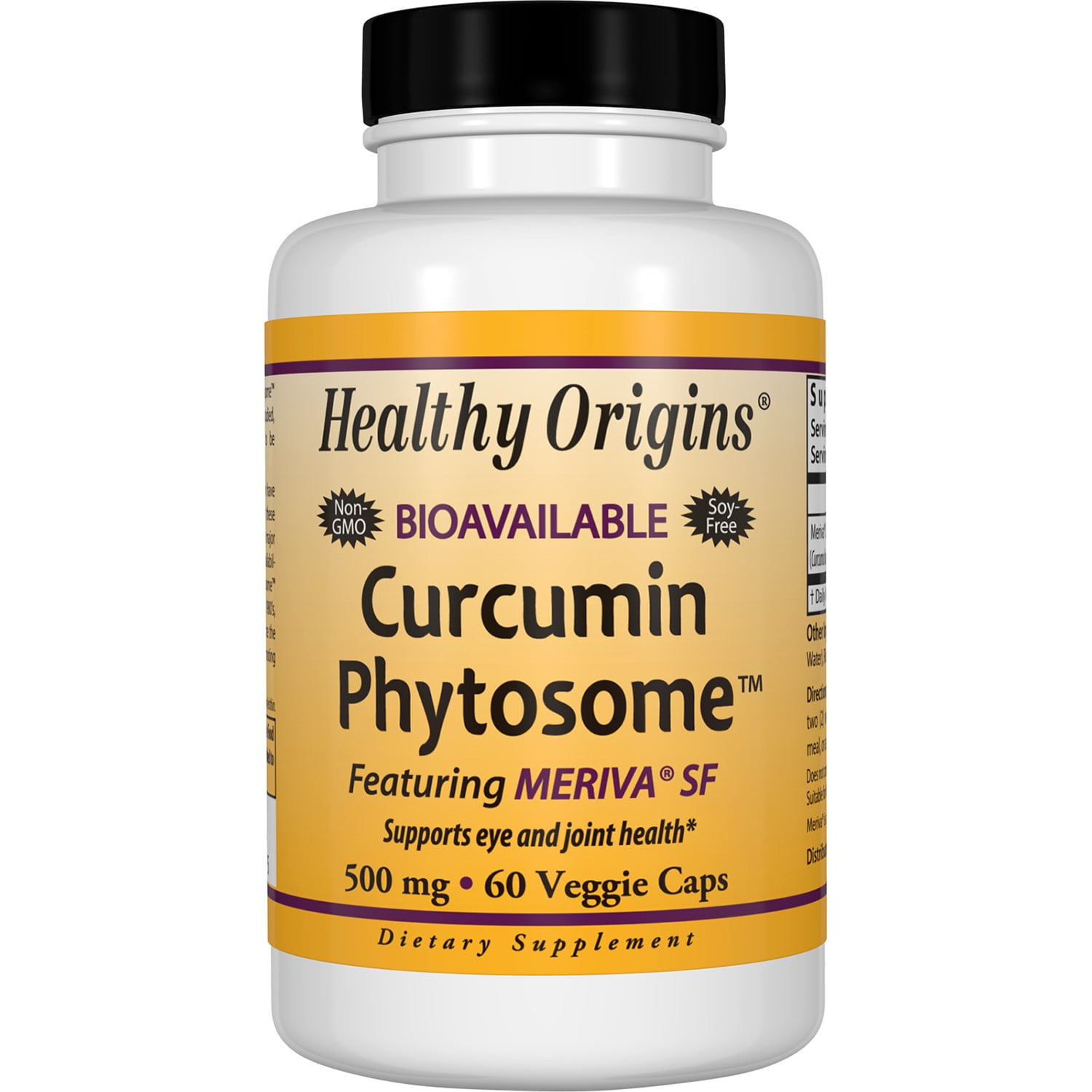 Healthy Origins Curcumin Phytosome 500 mg Vegetarian Capsules, 60 Ct