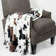 thumbnail image 1 of Home Soft Things Animal Printed Throw, 50" x 60", Cow, 1 of 4