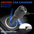 thumbnail image 3 of Para cámara DVR de coche&nbsp;35 metros 5V 3A Mini cargador de coche USB con 2 puertos USB, 3 of 9